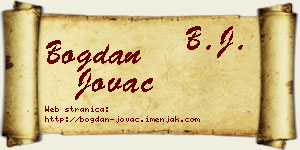 Bogdan Jovac vizit kartica